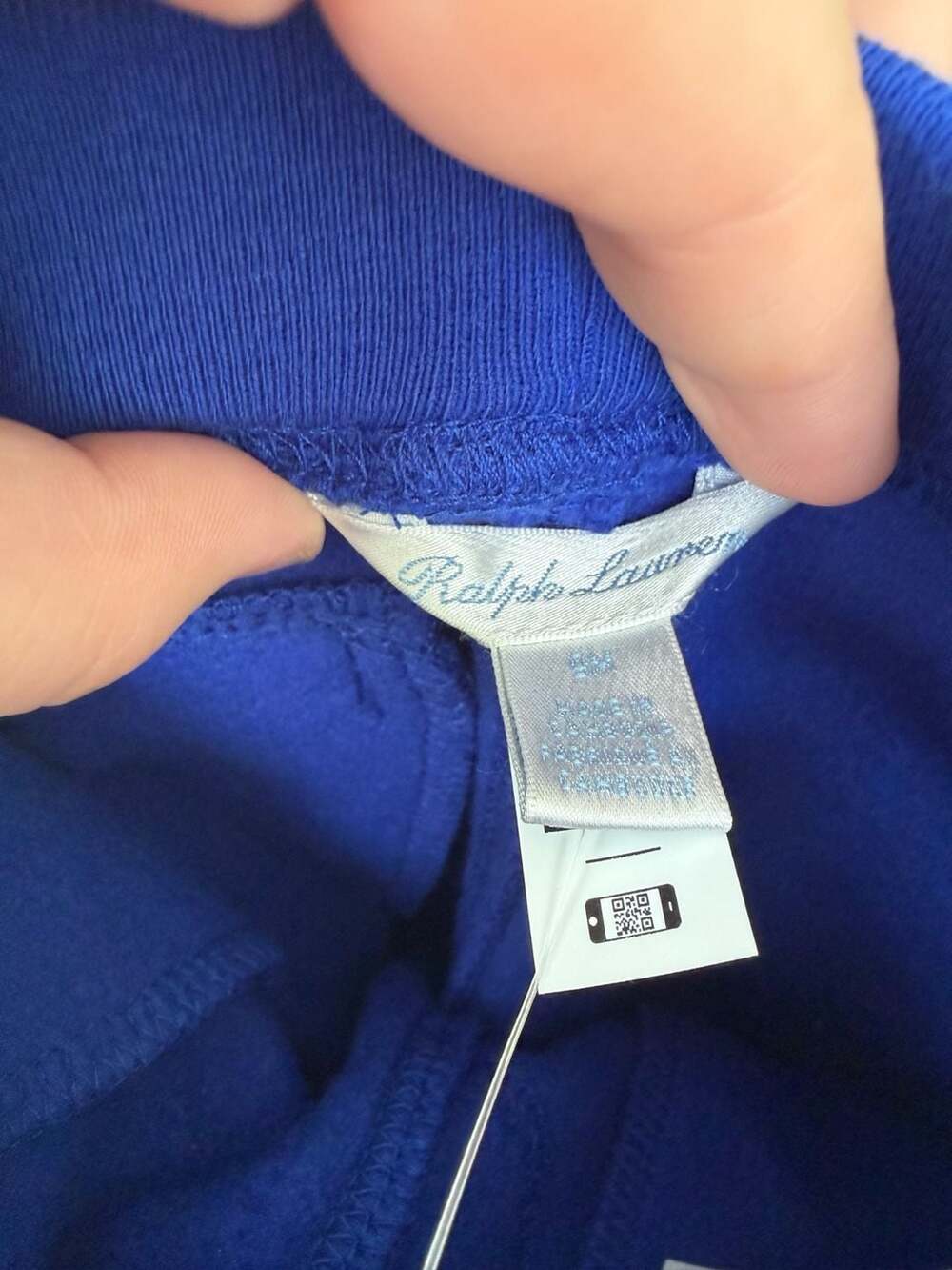Ralph Lauren Baby Boys Fleece Jogger Pants Blue Size 9M - Picture 3 of 4